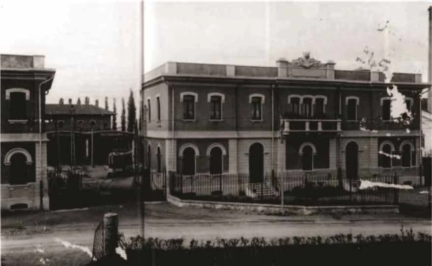 Fotografia storica della Palazzina Sigonio, ex sede degli uffici AMCM